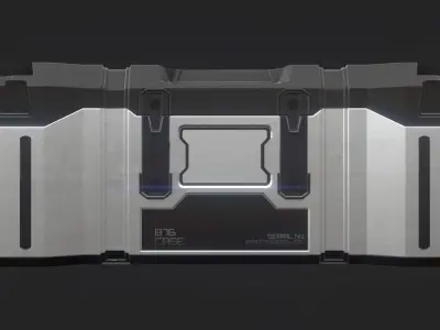 Sci Fi Crate AAA PBR Asset 3D model 3D model