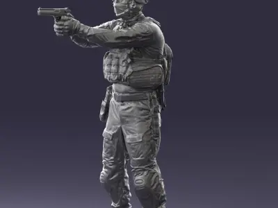 000017 Soldier 0510 3dp 3D print model