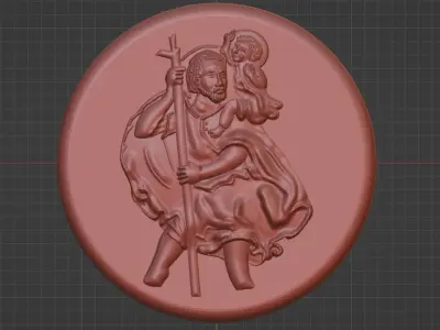 Christopher Pendant Jewellery Design 3D print model