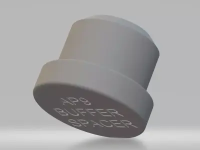 AP9 BUFFER SPACER 9MM 3D model