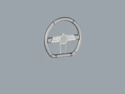 Nurbs Steering For Yacht Boat 3D model