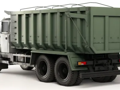 KrAZ 6230C4 tipper 2010 3D model
