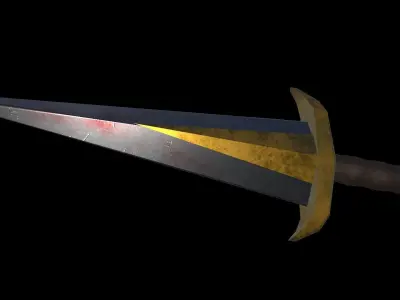 PBR Blade sword Free low-poly 3D model