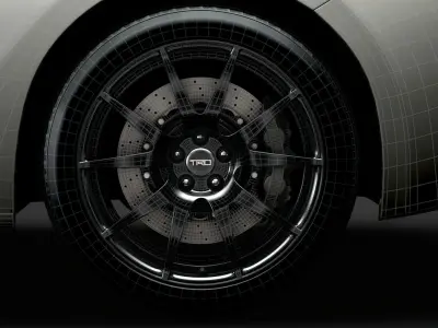 Scion TRD 2020 wheel 3D model