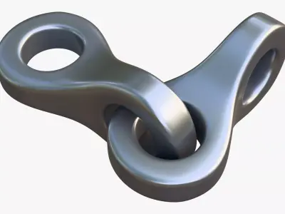 Chain Link Segment M1 3D model