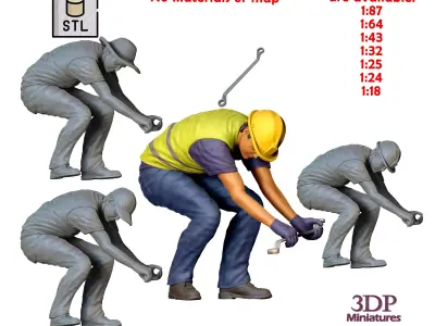 N7 Railway Track Worker 3D print model