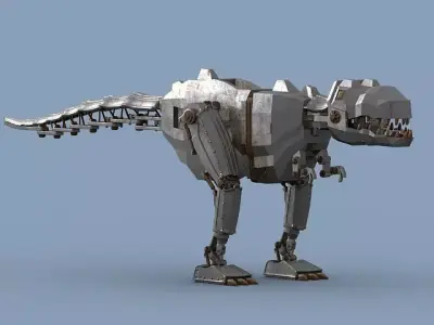 Mechanical dinosaur  3D model