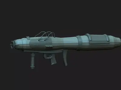 rl futuristic gun Low-poly 3D model