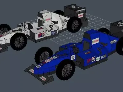 JD Motors Formula 1 two-color Free 3D model