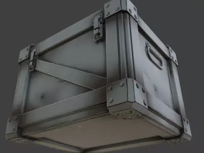 Metal Storage Crate 3D model