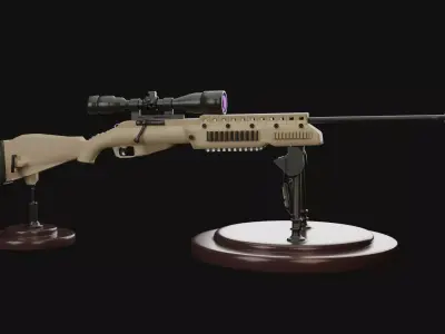 MW3 LA-B 330 Gold Platinum Polyatomic Orion Camo 3D model