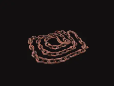 Medieval Chain V01 Low-poly 3D model