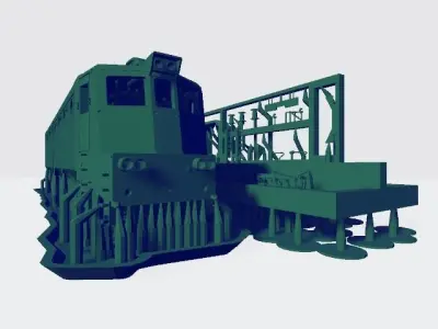 sz 362 Slovenian locomotive 3D print model