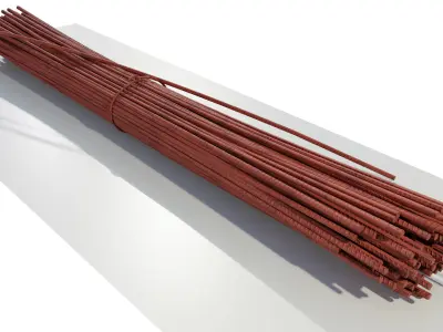 Rusty Concrete Reinforcing Bar 3D model