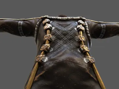  Steampunk  skin 14 Low-poly 3D model