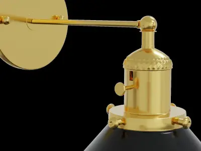 Lamp industrial style 3D model