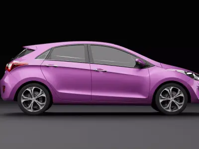 Hyundai i30 Pink 3D model