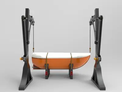 Life Boat 3D model by Hafcoy