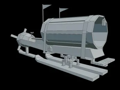 Trash Wagon Free 3D model