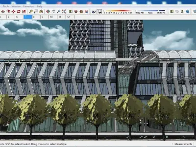 Sketchup Hotel G5 3D model