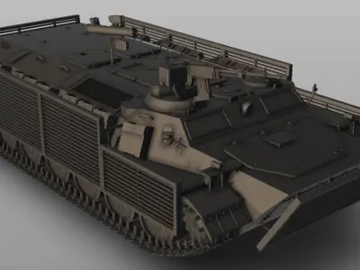 MT-LB Multi-Purpose Towing Vehicle Light Armoured 3D print model