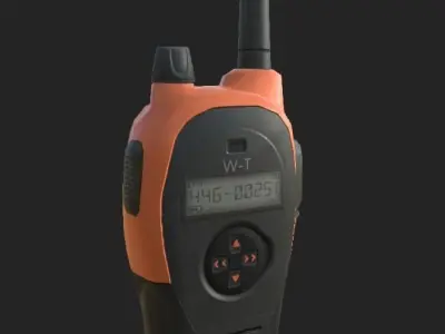 Walkie talkie Low-poly 3D model get