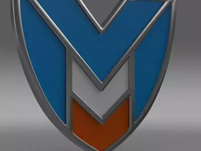 marussia logo 3D model by Sergey