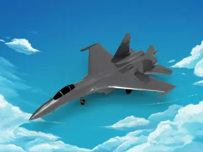 Sukhoi Su-35 3D model get