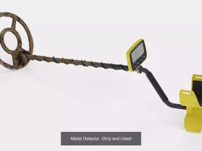3 Metal Detectors - Realistic Detection Devices 3D Model Pack
