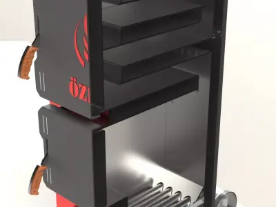 Solid Fuel Boiler 3D model