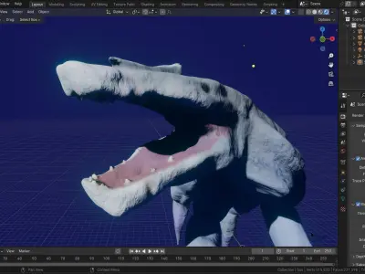 Roblox Kaiju Universe Creepypasta RIG Free 3D model
