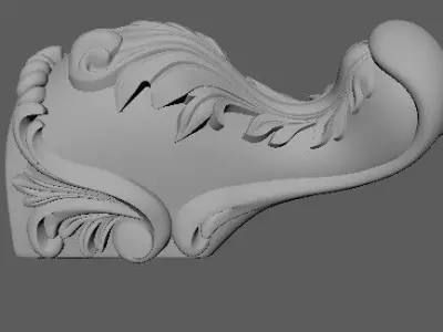 leg High quality 3d models for processing on a cnc machine 3D model