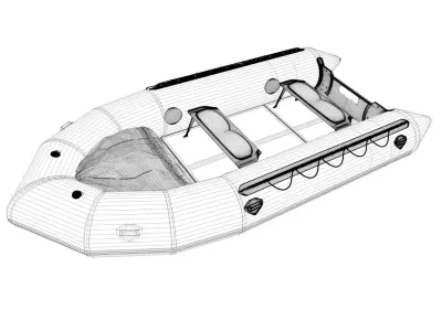 Zodiac Boat Raft 3D model