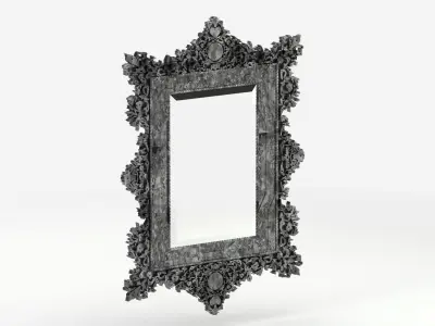 Mirror 07 Antique 3D model
