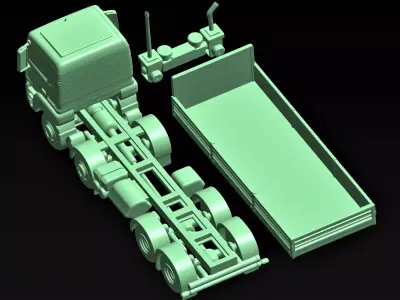 lorry truck static model 3D print model