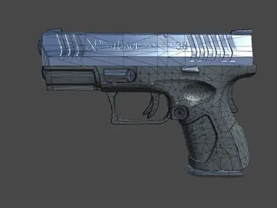 Weapons Pack Low-poly 3D model