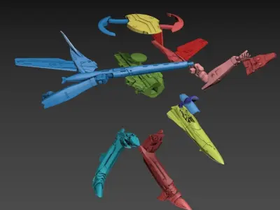 RXG-25 Tadpole 15mm scale 3D print model