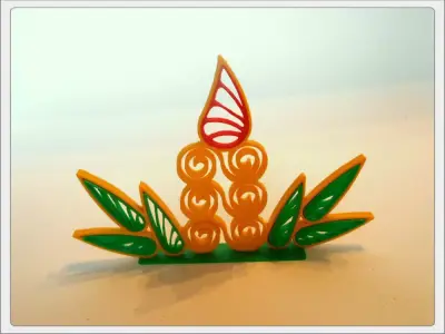Candle dragonfly Free 3D print model