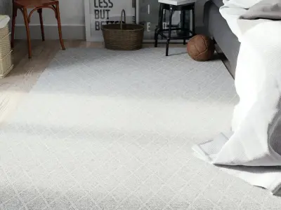  Mini Diamond Designer Rug Model, Ash Grey 