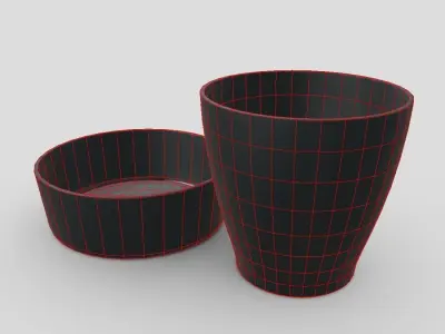 CC0 Plaster Cup Free low-poly 3D model