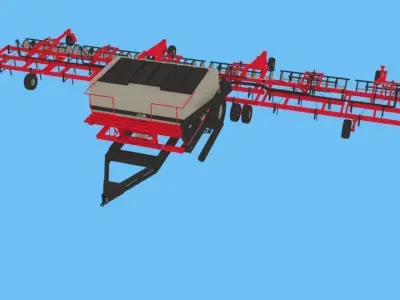 Case 8500 AirDrill Low-poly 3D model