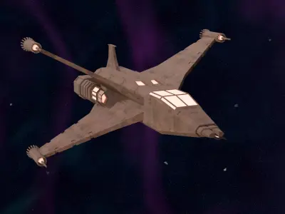 Military Airplane Low-poly 3D model purchase