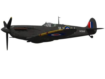 Supermarine Spitfire Mk-Vb night fighter 3D model