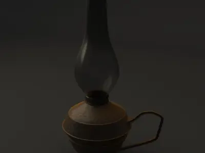 Kerosene lamp 3D model