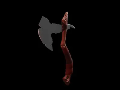 Axe low poly game ready Free low-poly 3D model