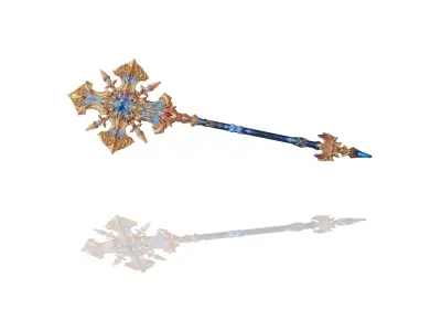 Sacred Scepter Low-poly 3D model purchase