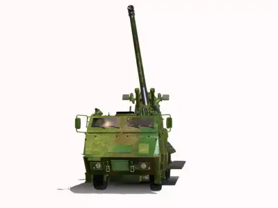 astros 2020 6x6 obuseiro autopropulsado avibras  Low-poly 3D model