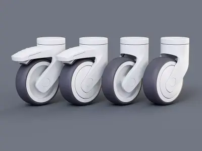 Caster Wheels 3D Model Pack