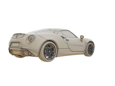 Alfa Romeo 4C 2014 3D model