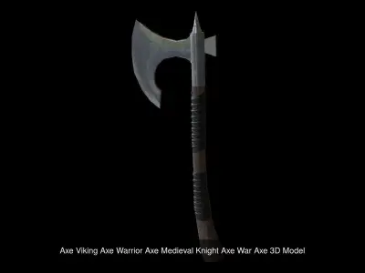 Military Weapon Set Game Asset Axes Swords And Katanas 3D Model 3D Model Pack